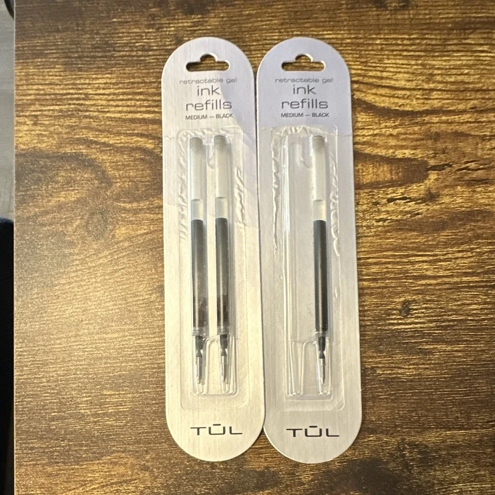 TUL Retractable Gel Ink Refills (3 Each) For Retractable Gel Pens
